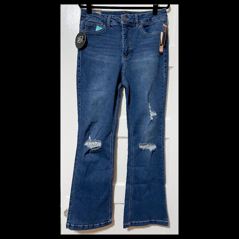 One 5 One Womens Selah Indigo High Rise Bootcut Jeans Size 14/32 NWT